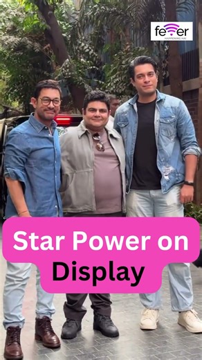 Aamir Khan, Deven Bhojani & Junaid Khan at movie screening #trending #bollywood #spotted