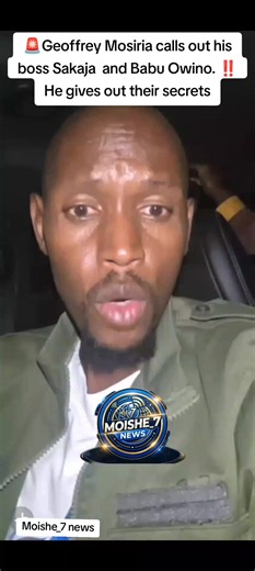 🚨 Geoffrey Mosiria is taking off the gloves against Nairobi Governor Johnson Sakaja and Embakasi East MP Babu Owino, accusing them of political collusion. While Mosiria is technically the Nairobi County Chief Officer for Environment under Governor Sakaja, a major rift has erupted. Mosiria has officially renewed his bid to unseat Sakaja in the 2027 General Election, sparking severe political friction. Concurrently, Mosiria has engaged in a heavy public fallout with Babu Owino, who also has eyes 