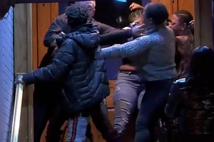 Watch a wild wig-ripping brawl outside Midtown Manhattan