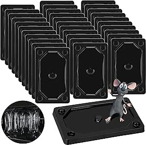 Qualirey 32 Pieces Mouse and Insect Glue Traps Baited Sticky Plastic Boards for House Rodents Heavier Adhesive Traps with Nontoxic Glue for Insects, Ready to Use, Pet Children Safe
