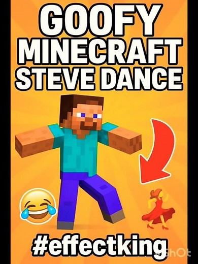“Goofy Minecraft Steve Dance Compilation 😂 #Shorts”#effectking