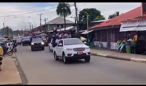 George Weah yesterday convoy, wow 💙💙💙💙💙💙💙 | Shine Liberia