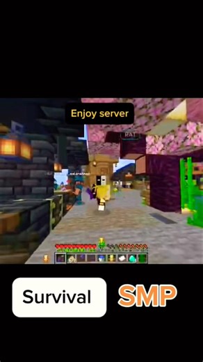 Best 24/7 online server 🤍 java,pe,bedrock join. #minecraft