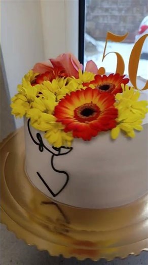 #cake #cakedecorating #pečení #birthdaycake #happy #cakedesign #women #torta #flowers