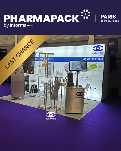 There are still a few hours for you to catch our team at Pharmapack in Paris. We're looking forward to meeting you in person. But if you cannot stop by, why not contact us by e-mail, web or phone to discuss any inspection challenges you might face? 📩 sales@scanware.de ☎️ 49 6257 9352-0 🌐 scanware.de #Inspectionsystems #qualityisvisible #qualityinspection #Visionsystems #scanware #pharmapack | scanware electronic GmbH