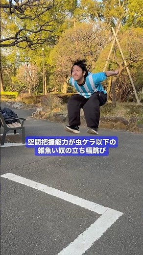 How to do a standing long jump with spatial awareness worse than an insect.