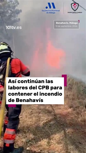 🔴🧑‍🚒 Así continúan las labores del CPB para controlar el incendio de Benahavís. Tres heridos y 50 vecinos han sido desalojados por el incendio 📲Más información en 101tv.es #Benahavís #incendio #CPB