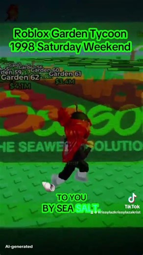 Roblox Garden Tycoon 1998 Saturday Weekend
