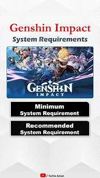 Genshin Impact System Requirements for PC | Minimum & Recommended #gaming #shorts