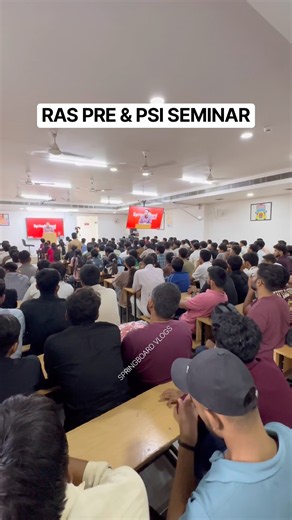 RAS PRE & PSI SEMINAR #springboard_academy_jaipur #seminar #psibatch