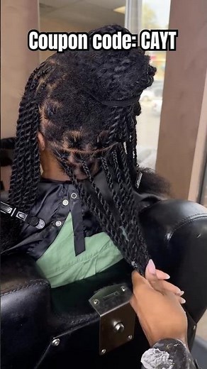 Protectively Hairstyle✨Natural Hair Growth Twist Tutorial | Afro Kinky Hair Bulk Ft.#ulahair
