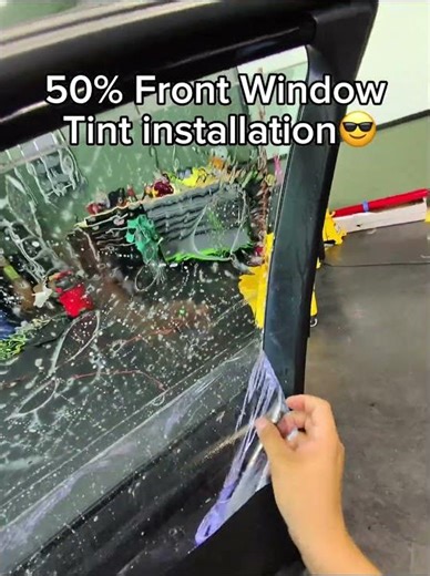 50% Window Tint installation✅