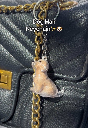 Unique Dog Hair Keychain for Pet Keepsakes