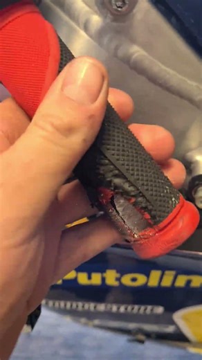 the damage after a crash #50ccracing #crash #50ccmotor #2stroke #freetech50