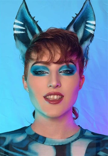 Check out these ears I made on my Etsy!! 🩵 #animalears#cosplay#furry#furryears#makeupartist