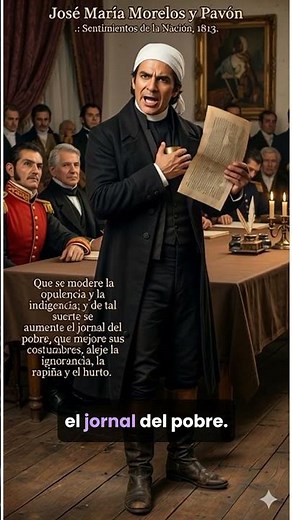 JOSE MARIA MORELOS Y PAVON " Que se Modere la Opulencia