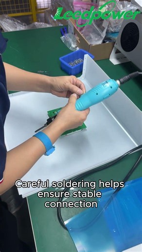 How Leedpower Solar Inverters Are Made｜Step 2 LCD Display Installation