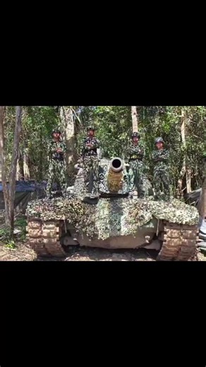 M48 vs. T55. In the footage, the Thai Army's M48A5 is firing at four Cambodian T-55 tanks. The Cambodian side was at a disadvantage due to their lower position. The exact outcome is unknown, but the footage shows at least two explosions, one of which is likely a fire in the ammunition compartment. #tank #thailand #cambodia #viral #viralvideo