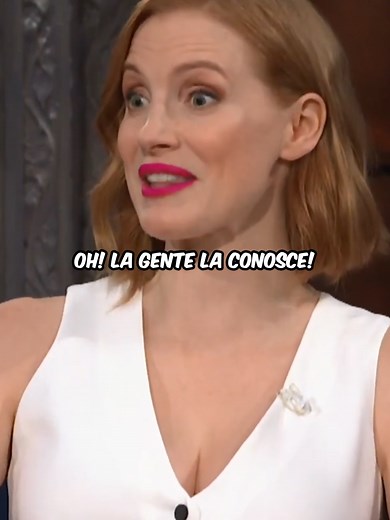 Jessica Chastain al Late Show with Stephen Colbert - 25/06/2018 #jessicachastain #italian #colbert #shorts #talkshow #perte
