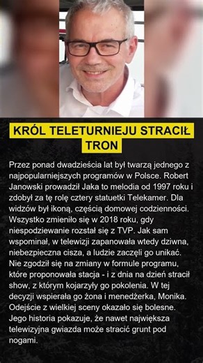 Robert Janowski koniec ery Jaka to melodia!