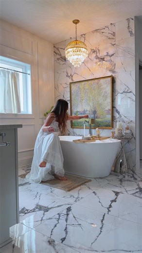 Side table. Garden stool. Ottoman? This ceramic stool is perfect! & the blue and white detail is so beautiful too! @QVC, Inc #sidetable #gardenstool #chinoiserie #homedecor #tiktokshopcreatorpicks