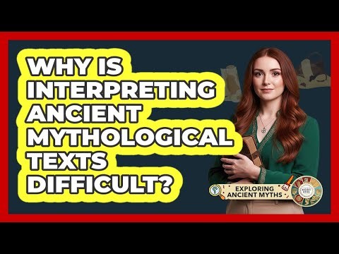 Why Is Interpreting Ancient Mythological Texts Difficult?