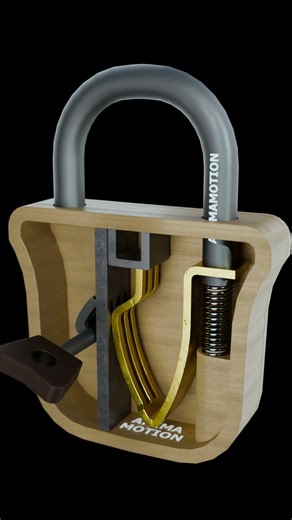 Wooden Padlock: Watch the Mechanism in Action!