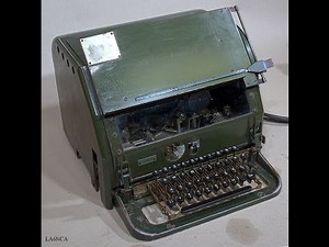 GERMAN WW2 TELETYPE LORENZ - T 36 Lo - TELETYPE MODEL 14, First test.