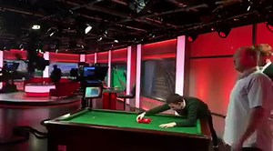 Behind the scenes: the preparation that went into that Dan Walker TV trick shot! (Notice that Louise didn't get a practice go...!) | BBC Breakfast