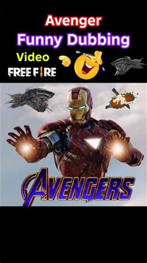 Infinity War 😱 Iron Man 😂 Free Fire Avengers Funny Dubbing #shorts