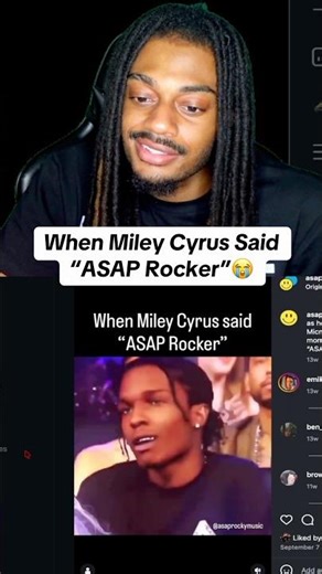When Miley Cyrus Said “ASAP Rocker” #funny #shorts #tiktok #reels #shortvideo #funnyvideo