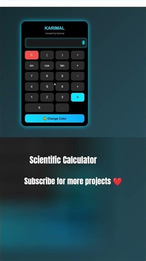 Sirf HTML CSS JavaScript se Calculator 😍🔥