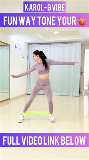 Karol G Loop Band Dance Workout! 🍑💃 #shorts