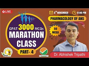 GPAT 2022 | MARATHON CLASS- 4 | PHARMACOLOGY OF AUTONOMIC NERVOUS SYSTEM