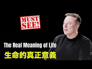 Elon Musk: The Real Meaning of Life｜馬斯克最新長篇訪談：生命的真正意義