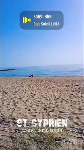 Plage de Saint-Cyprien dans les Pyrénées-Orientales