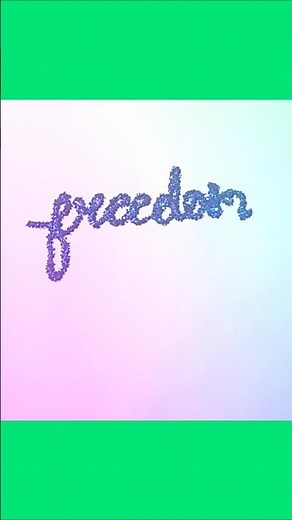 Writing "freedom" in Cursive Writing | #shorts #calligraphy