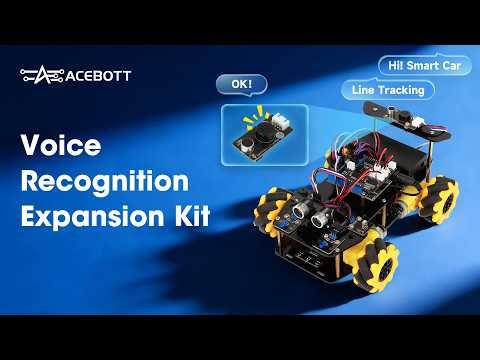 Voice Control the Smart Car by QD011 Voice Recognition Expansion Kit | ACEBOTT