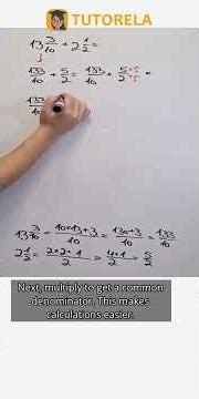 Adding Mixed Numbers: 13 3/10 + 2 1/2 Solved! #Math #MixedFractions #AllOperationsInMixedFractions