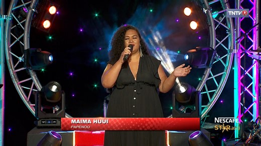 Maima sur la chanson Hold my hand de Lady Gaga pour le concert privé Nescafé Star 🎤🎶🌺 | TNTV Tahiti Nui Télévision