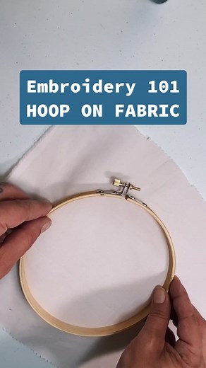 Embroidery Hoop Art: Mounting Fabric Tutorial