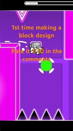 1st block design #geometrydash #gd #geodash