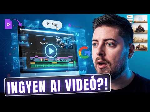 Itt a Google Vids! INGYEN AI VIDEÓ?! 😱 VEO 3.1 + Avatar + Zene (Sora HELYETT?)