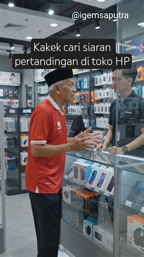 Pegawai Toko HP Dibuat Bingung Sama Kakek 😂 #kakeklucu #kocak #viral