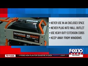 Portable generator safety tips