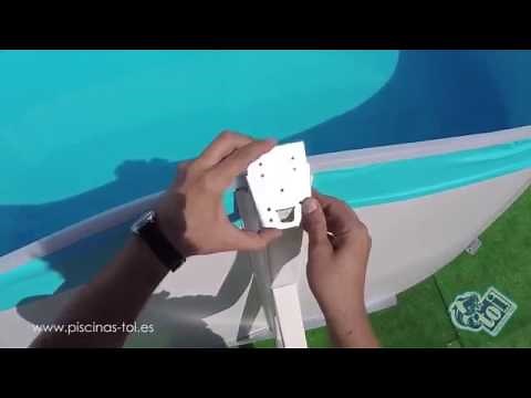 Montage - pose liner piscine hors sol OVERLAP