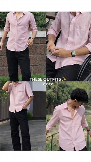 Pink Shirt with Black Pants Outfit Ideas for Men 2026 💗🖤 | Stylish Casual & Smart Look ✨🔥 #fashion