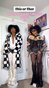 This or That: Styling the shortest shorts in the game 😏🩳✨Which fit is taking the crown? 👑1️⃣ Snow bunny meets rockstar energy (white fur lace magic)2️⃣ Dark lace, moto vibes, & unapologetic baddie behavior 😈Comment your fave 1 or 2 and tag someone who needs to settle this fashion face-off 💬⬇️Because when the shorts are short… the looks go long 😮‍💨#micro #microminishorts #minishorts #shortestshorts #outfit #outfitideas #outfitinspo #styleinspo #fashion #fashionstyle #y2k #y2kfashion #2000s