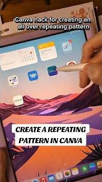 canva tutorial, all over repeating pattern, how to create a pattern on Canva, easy Canva hacks,