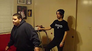 Kinect Fail avec un escabeau